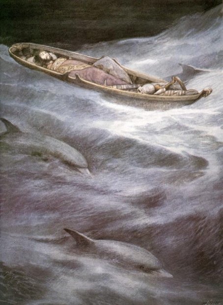 Tristán yace en la barca