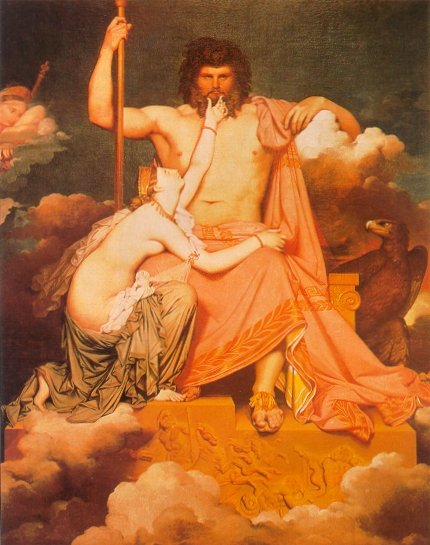 Tetis y Zeus