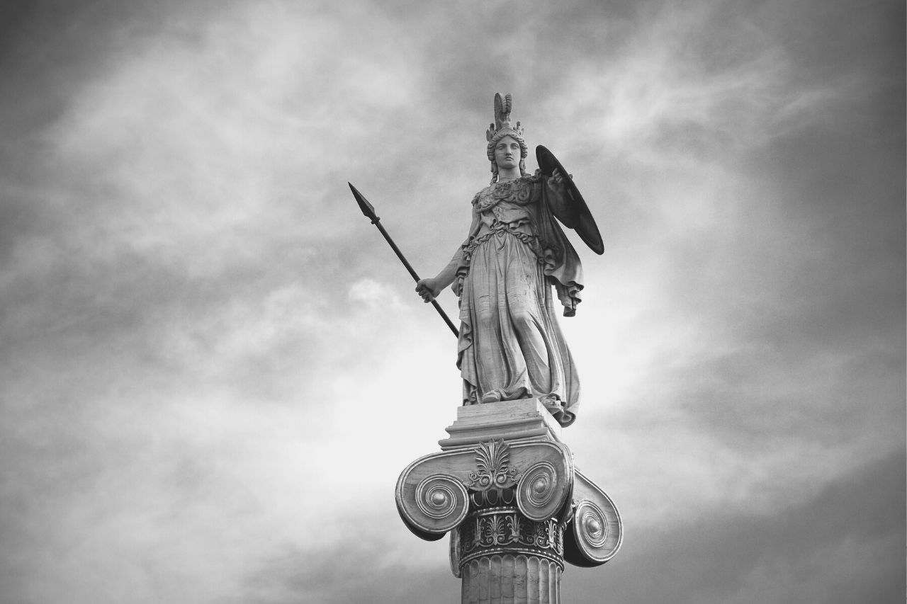 Atenea, la diosa griega de la bella inspiración y la guerra