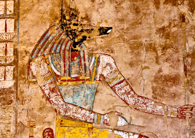 Dios egipcio de la momificacion y el embalsamamiento Anubis