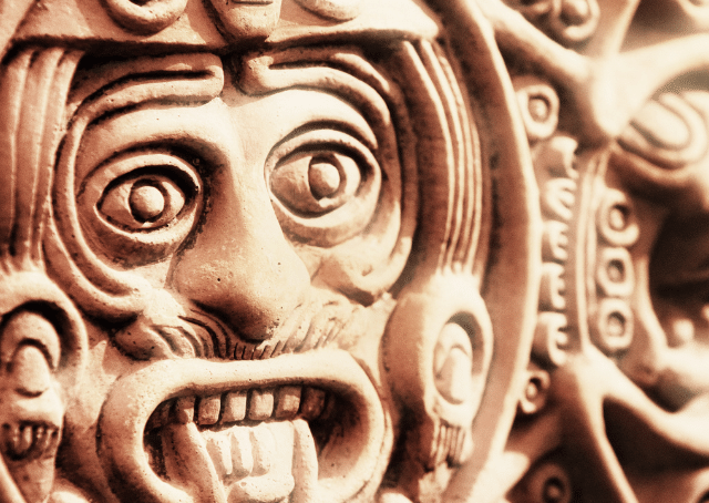 Rostro de Tezcatlipoca el espejo humeante