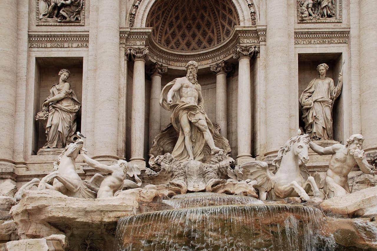 Estatua de Océano en Roma