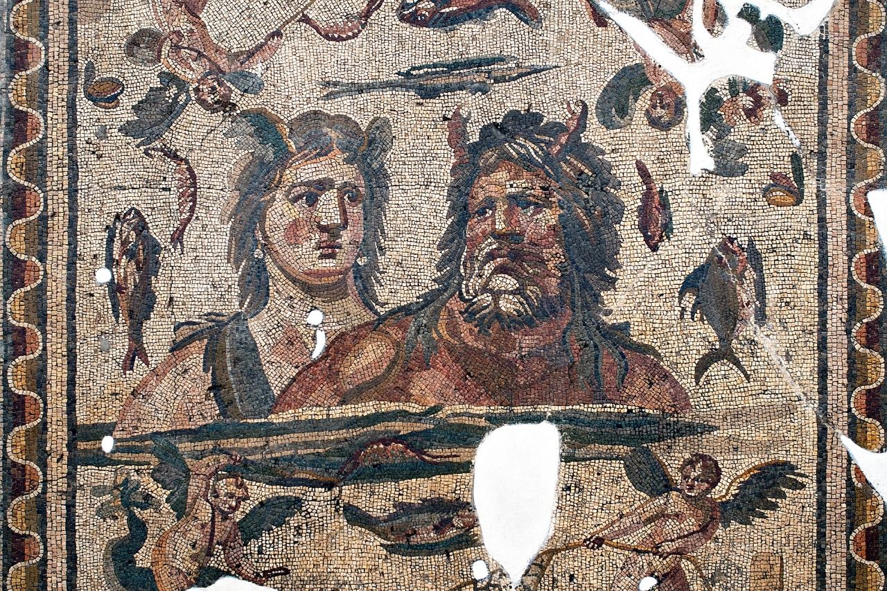Mosaico de Océano y Tetis