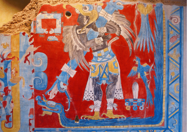 Imagen de Xolotl, dios azteca del rayo