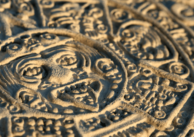 Estatua de Ometeotl, dios supremo azteca de la dualidad