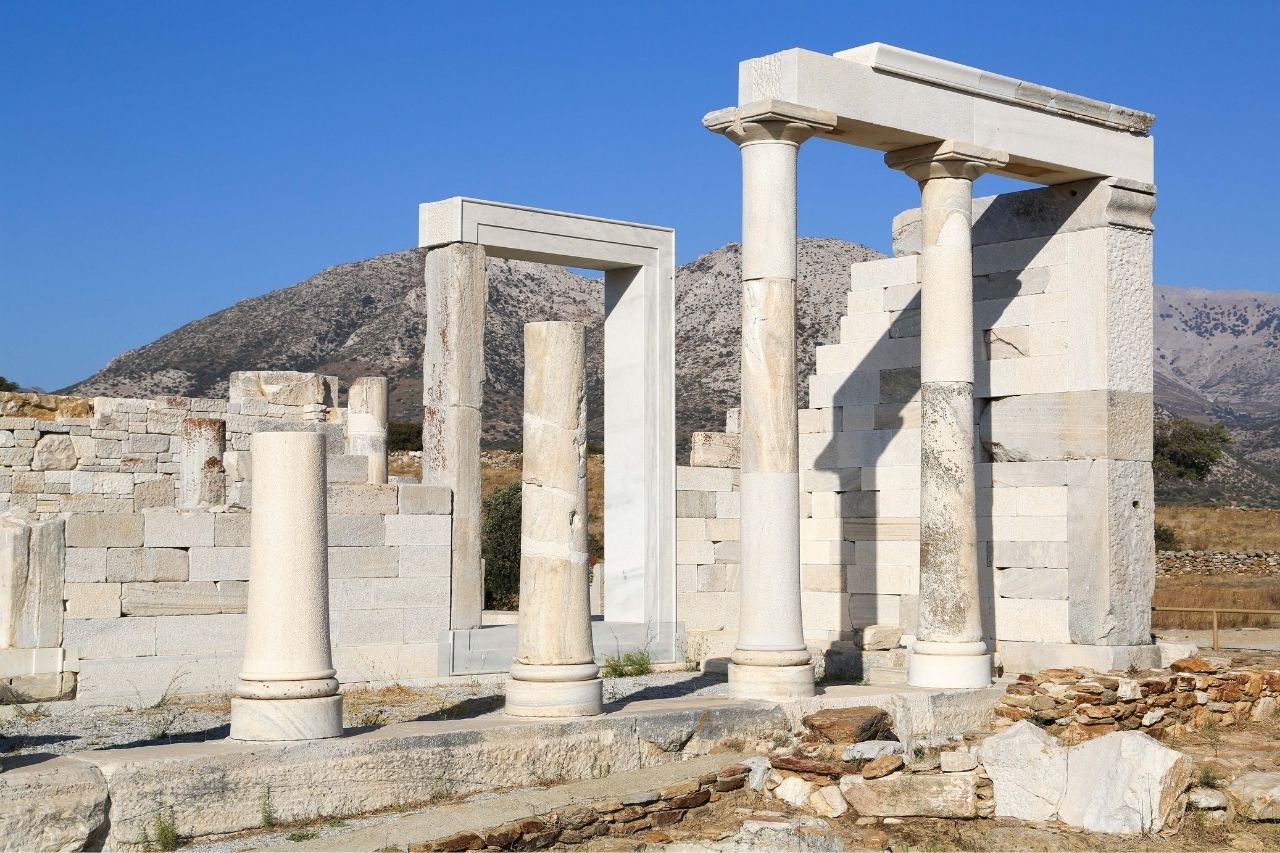 El templo de la diosa griega Deméter, Naxos