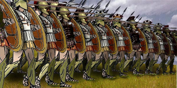 Falange griega durante la Guerra del Peloponeso