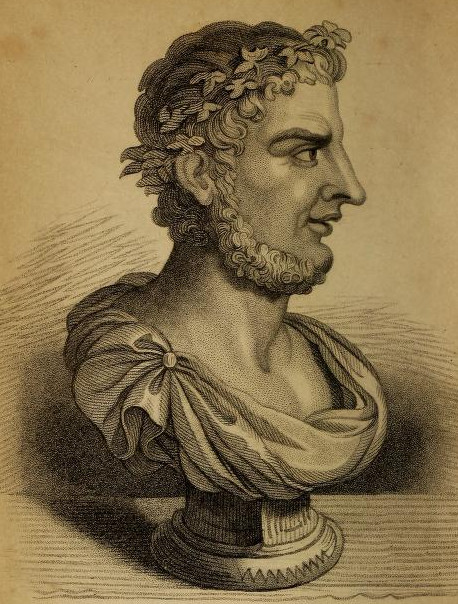 Retrato en busto de Juvenal, poeta satírico romano