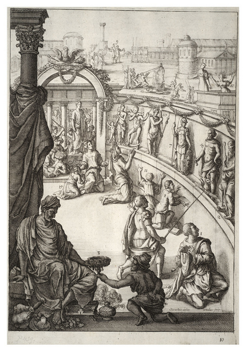 Ilustración de la Sátira X de Juvenal - La vanidad de los deseos humanos