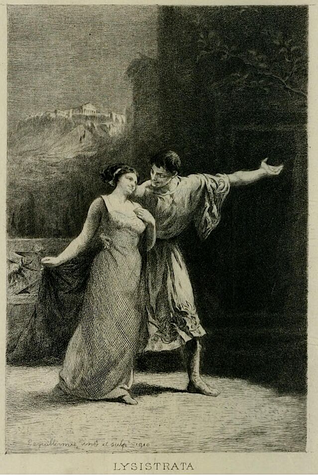 Lisístrata, mujer de la comedia de Aristófanes
