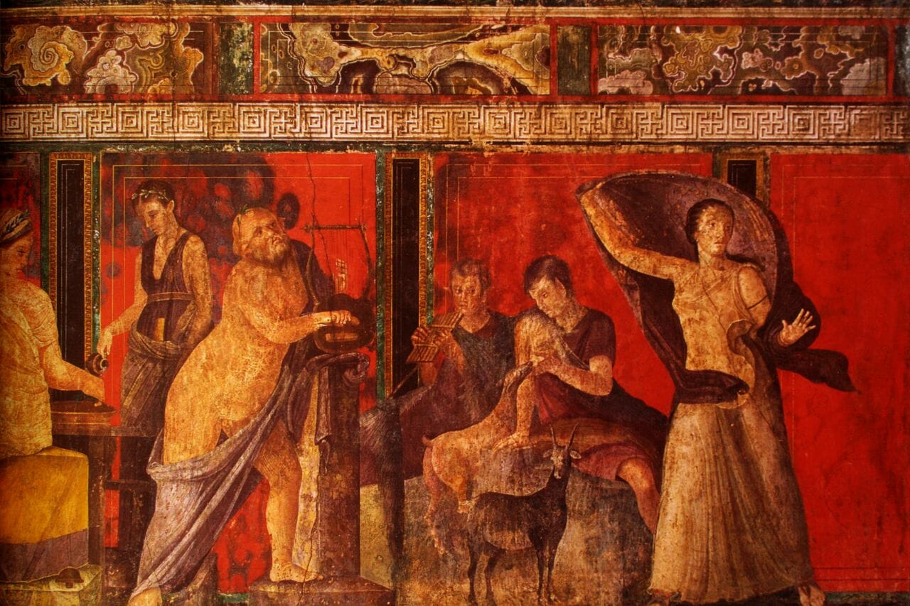 Sacrificios del ritual dionisíaco y ofrendas de vino