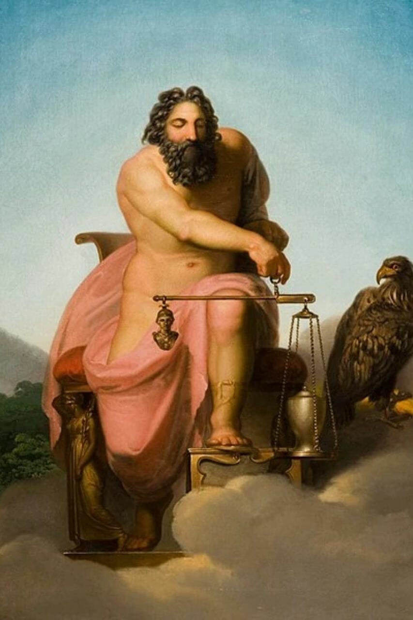 Ilustración resumen de Júpiter vs Zeus