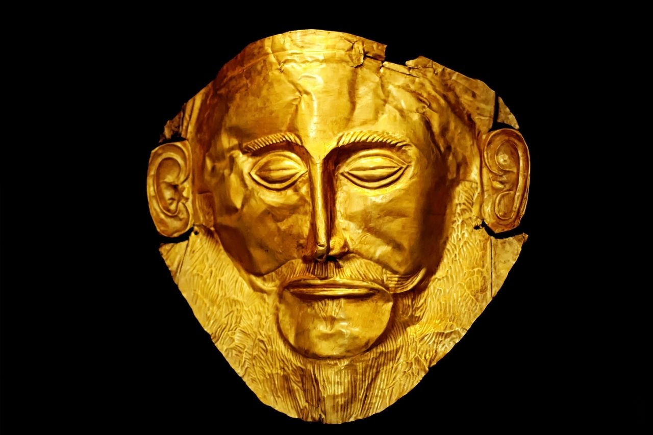 La máscara de oro de Agamenón