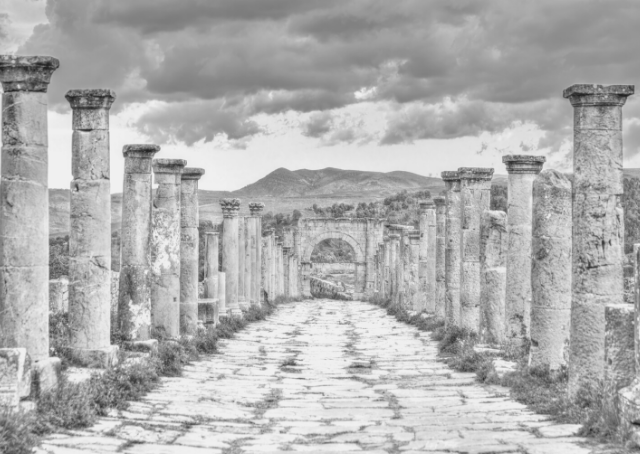 Ruinas berberiscas-romanas parte de la historia de Argelia