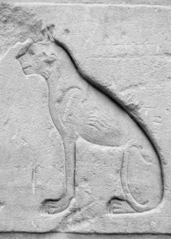 Talla de la diosa egipcia de los gatos Bastet