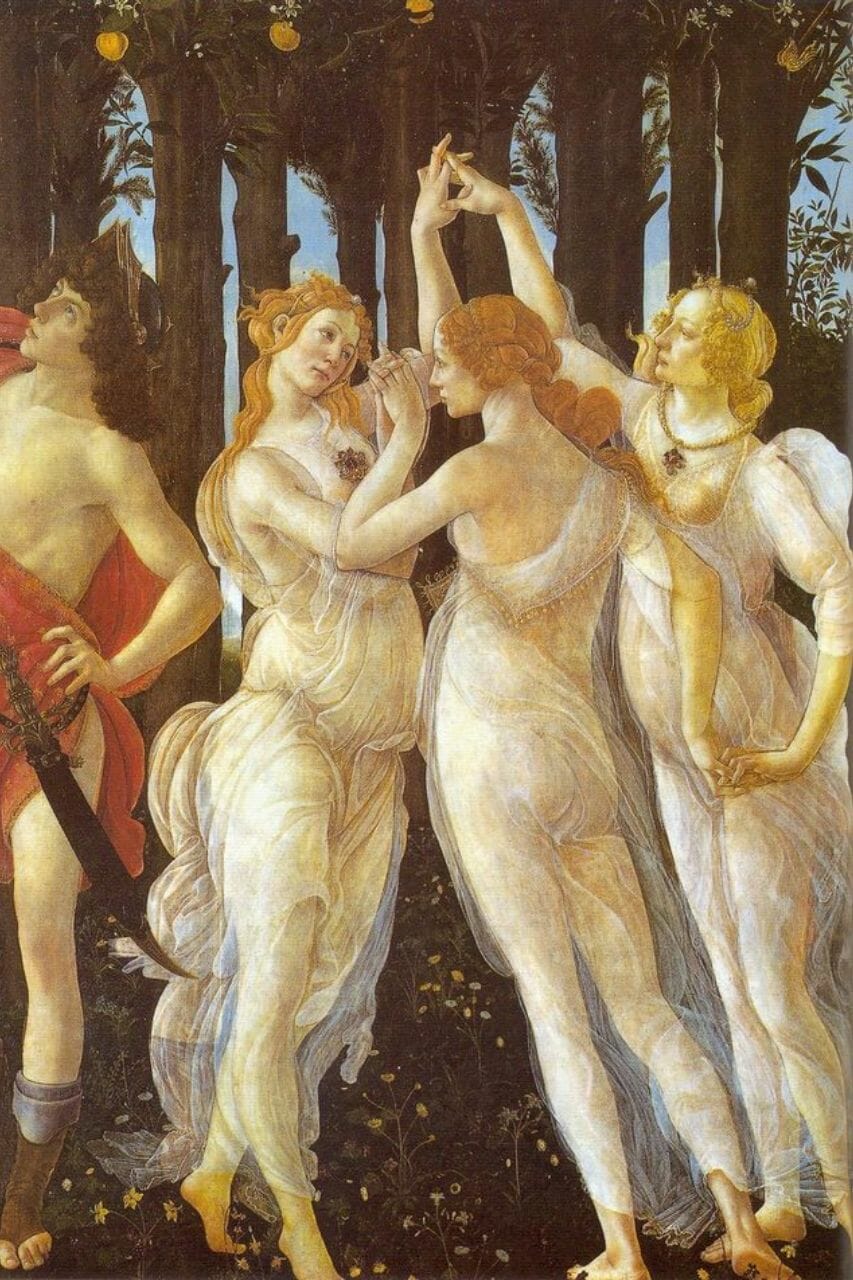 Las Cárites en la mitología griega