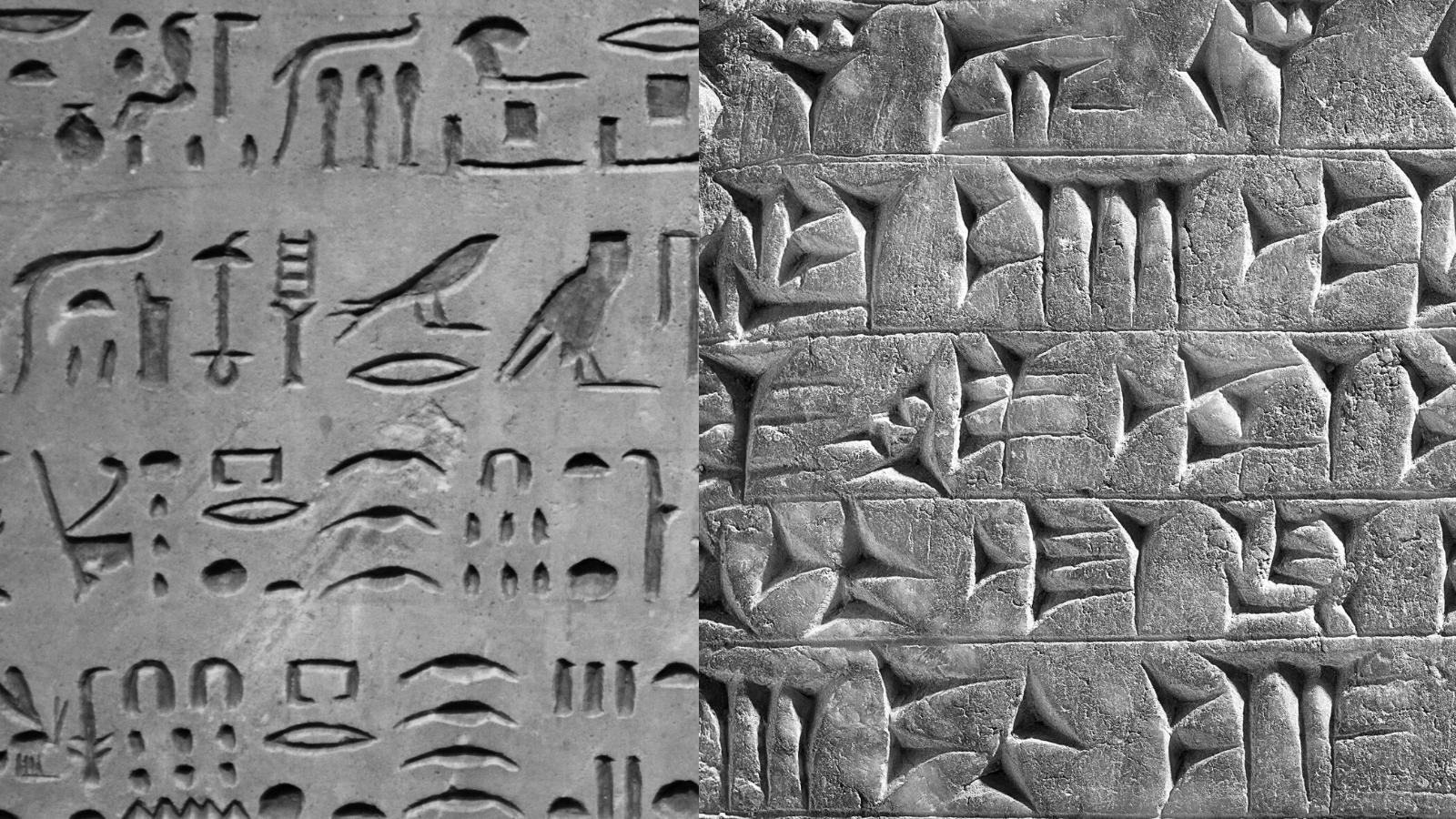 Cuneiforme y Jeroglíficos: Las Similitudes y Diferencias