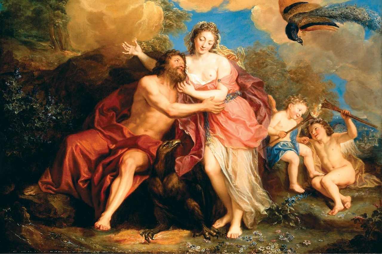 El dios griego de la lluvia, el trueno y los cielos: Zeus