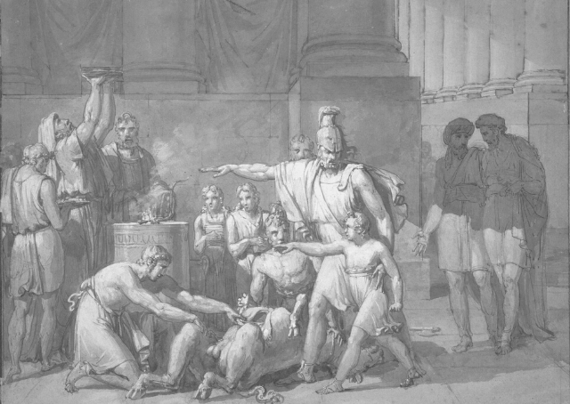 Aníbal jurando enemistad eterna hacia Roma