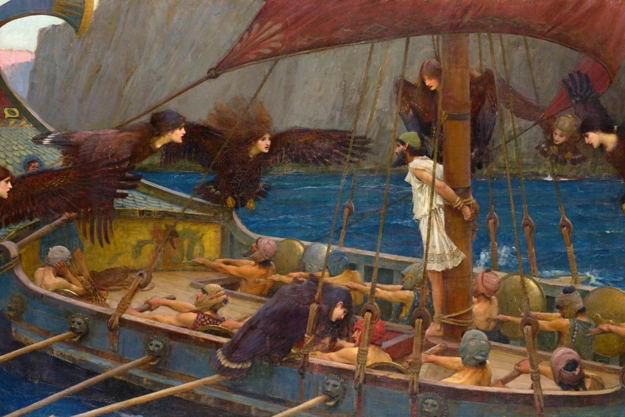 Hospitalidad en la Odisea - Odiseo en su barco