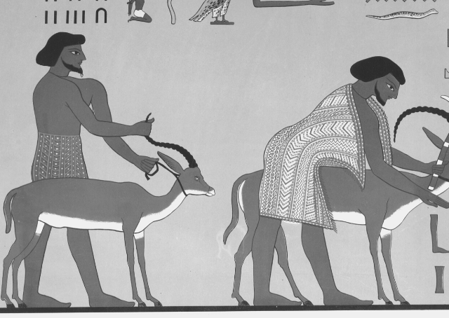Imagen de los agricultores del antiguo Egipto