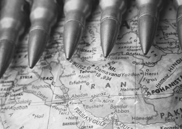 Mapa de Irán e Irak