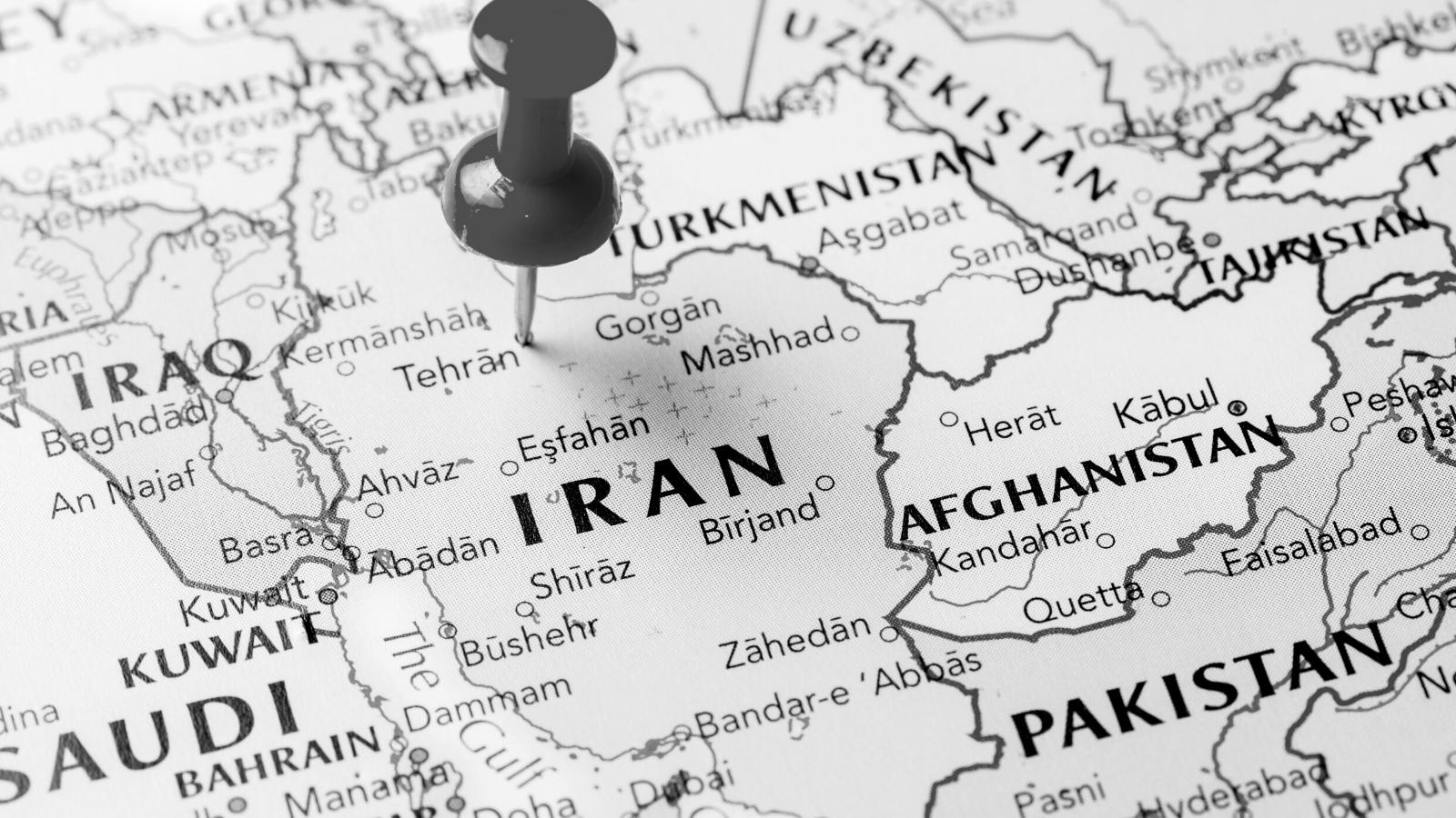 Mapa de Irán