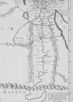 Map of Nile river