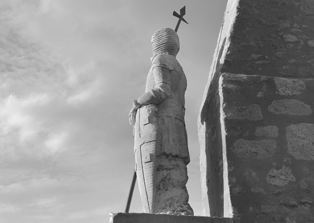 Monumento de un cruzado medieval