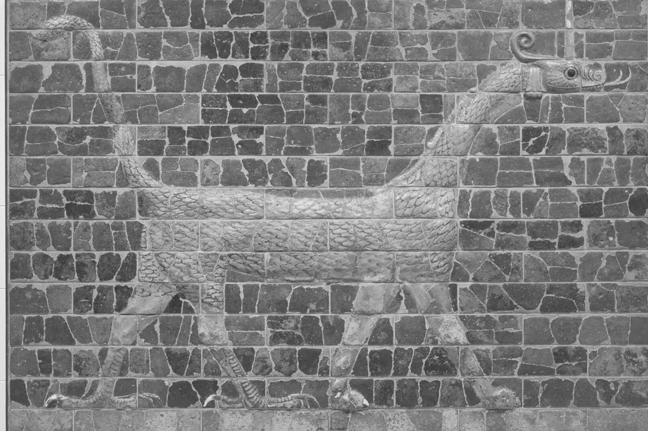 Dragón Mushussu en la Puerta de Ishtar