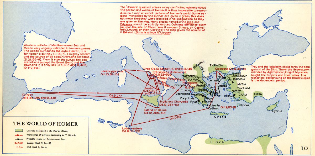 La verdadera ruta de la Odisea