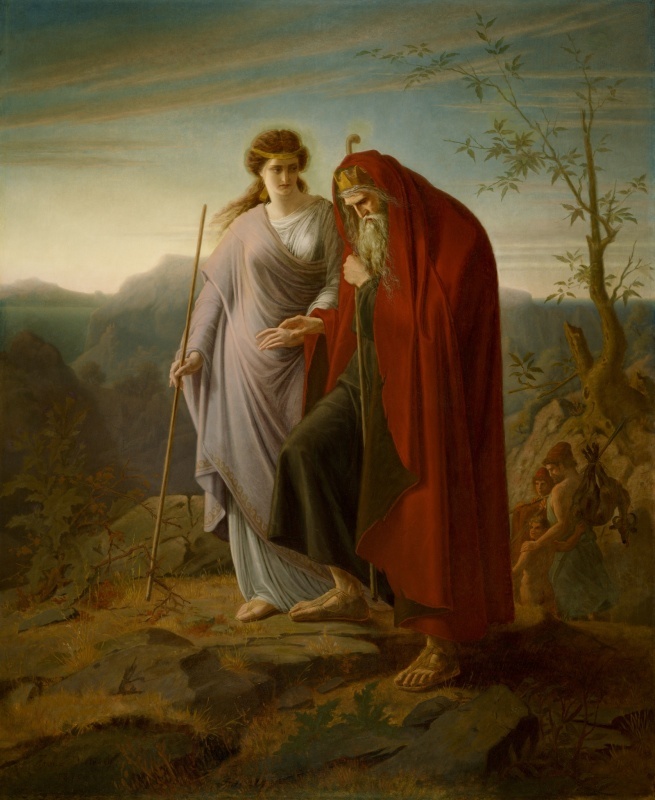 Edipo y Antígona por Franz Dietrich