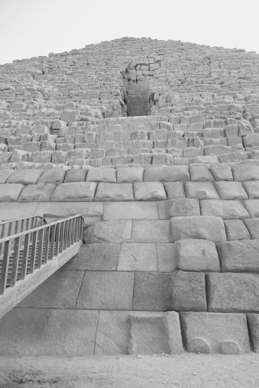 Pyramid of Menkaure Egypt entrance view