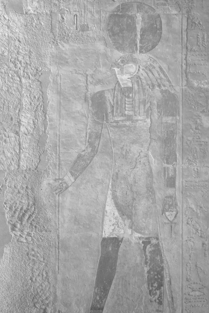 Relieve de piedra en Deir el-Bahari, Egipto