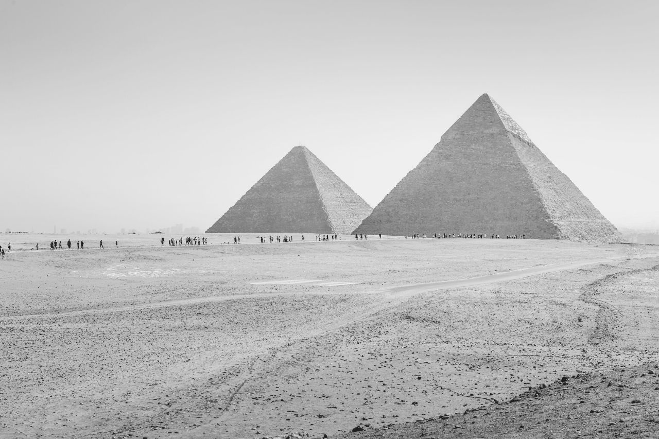 Las pirámides de Giza en Egipto